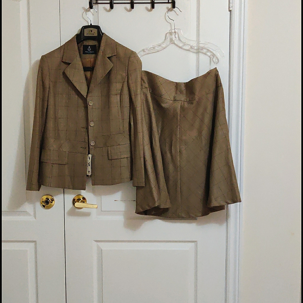 Brown Skirt Suit size 12